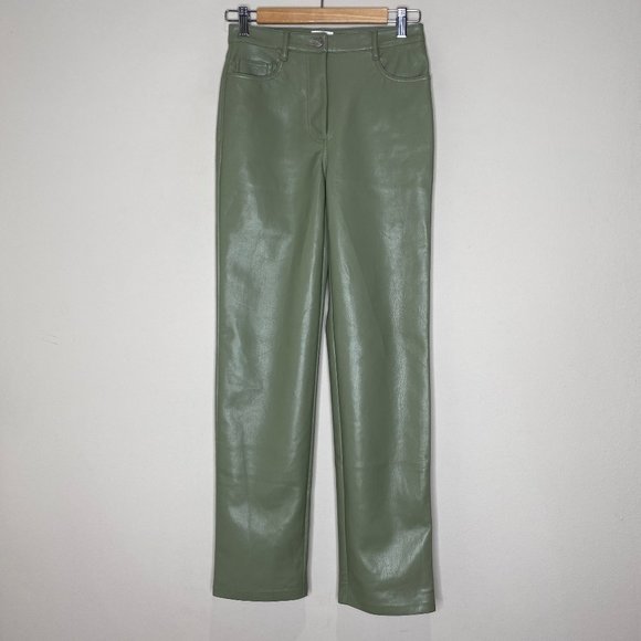 Wilfred Melina Vegan Leather Pant Sage Frost - Picture 4 of 14